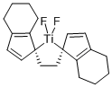 (RAC)-ETHYLENEBIS(4,5,6,7-TETRAHYDRO-1-INDENYL)DIFLUOROTITANIUM(IV) Structure