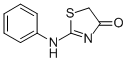 2-アニリノチアゾール-4(5H)-オン 化学構造式