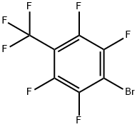 4-トリフルオロメチル-2,3,5,6-テトラフルオロブロモベンゼン 化学構造式