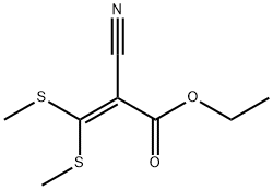 3,3-双(甲硫基)-2-氰基丙烯酸乙酯, 17823-58-4, 结构式
