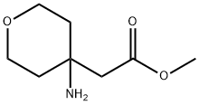 4-AMINO-TETRAHYDROPYRAN-4-ACETIC ACID METHYL ESTER 结构式