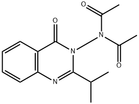 N-乙酰基-N-[2-异丙基-4-氧-3(4H)-喹唑啉基]乙酰胺, 178244-37-6, 结构式