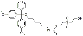 [6-[Bis(4-Methoxyphenyl)phenylMethoxy]hexyl]-carbaMic Acid 2-[(2-Hydroxyethyl)sulfonyl]ethyl Ester Structure