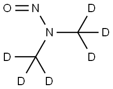 N-ニトロソジメチル-D6-アミン 化学構造式