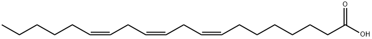 (8Z,11Z,14Z)-イコサ-8,11,14-トリエン酸 化学構造式