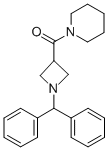 1-[[1-(DIPHENYLMETHYL)-3-AZETIDINYL]CARBONYL]-PIPERIDINE Structure