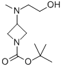 1-BOC-3-[(2-HYDROXYETHYL)METHYLAMINO]-AZETIDINE Struktur