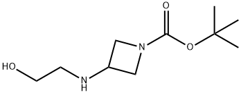 1-BOC-3-[(2-HYDROXYETHYL)AMINO]-AZETIDINE 化学構造式