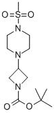 3-[4-(METHYLSULFONYL)-1-PIPERAZINYL]-1-AZETIDINECARBOXYLIC ACID 1,1-DIMETHYLETHYL ESTER Structure