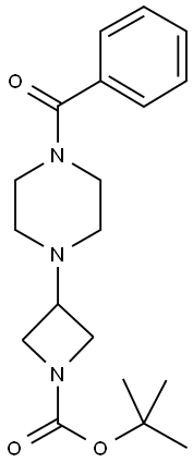 3-(4-BENZOYL-1-PIPERAZINYL)-1-BOC-AZETIDINE Structure