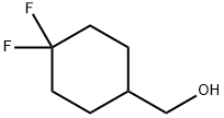 (4,4-ジフルオロシクロヘキシル)メタノール 化学構造式
