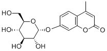 7-(α-D-吡喃葡糖氧基)-4-甲基-2H-1-苯并吡喃-2-酮 结构式