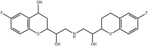 4-Hydroxy Nebivolol, Hydrochloride Hydrate(Mixture of Diastereomers) Structure
