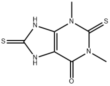 1,2,3,7,8,9-Hexahydro-1,3-dimethyl-2,8-dithioxo-6H-purin-6-one 结构式