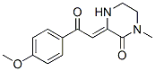 (3Z)-3-[2-(4-methoxyphenyl)-2-oxo-ethylidene]-1-methyl-piperazin-2-one Structure