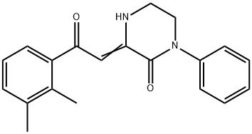 (3Z)-3-[2-(2,3-dimethylphenyl)-2-oxo-ethylidene]-1-phenyl-piperazin-2- one Structure
