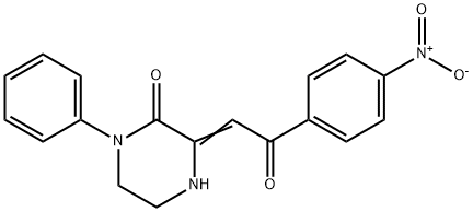 (3Z)-3-[2-(4-nitrophenyl)-2-oxo-ethylidene]-1-phenyl-piperazin-2-one|