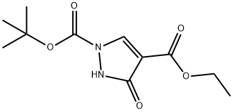 1-tert-butyl 4-ethyl 3-hydroxy-1H-pyrazole-1,4-
dicarboxylate Structure