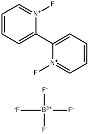 1,1'-ジフルオロ-2,2'-ビピリジニウムビス(テトラフルオロボラート) 化学構造式