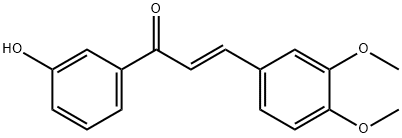 (E)-3-(3,4-二甲氧基苯基)-1-(3-羟基苯基)-1-丙烯酮,178445-80-2,结构式