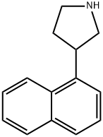 3-(萘-1-基)吡咯烷, 178483-14-2, 结构式