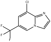 8-氯-6-(三氟甲基)咪唑并[1,2-A]吡啶 结构式