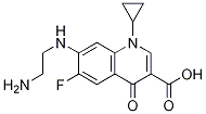 3-Quinolinecarboxylic acid, 7-[(2-aMinoethyl)aMino]-1-cyclopropyl-6-fluoro-1,4-dihydro-4-oxo- Structure
