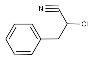 2-CHLORO-3-PHENYLPROPIONITRILE Structure