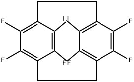 4,5,7,8,12,13,15,16-オクタフルオロ[2.2]パラシクロファン 化学構造式