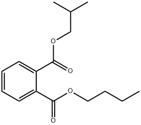 1,2-ベンゼンジカルボン酸1-ブチル2-(2-メチルプロピル) 化学構造式
