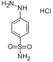 对肼基苯磺酰胺盐酸盐,17852-52-7,结构式