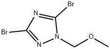 3,5-二溴-1-(甲氧基甲基)-1,2,4-1H-三氮唑, 1785762-67-5, 结构式