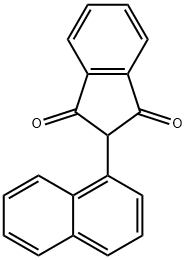 2-naphthalen-1-ylindene-1,3-dione Struktur