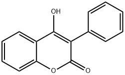 4-HYDROXY-3-PHENYLCOUMARIN, 1786-05-6, 结构式