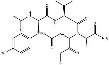 AC-TYR-VAL-ALA-ASP-CHLOROMETHYLKETONE, 178603-78-6, 结构式