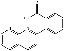 2-(1,8-ナフチリジン-2-イル)安息香酸 化学構造式