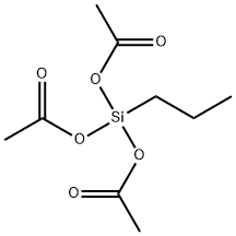 プロピルシラントリオールトリアセタート 化学構造式
