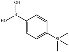 4-(三甲基硅烷)苯硼酸, 17865-11-1, 结构式