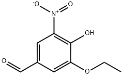 3-ETHOXY-4-HYDROXY-5-NITROBENZALDEHYDE Structure