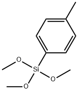 (4-メチルフェニル)トリメトキシシラン 化学構造式