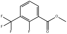 2-フルオロ-3-(トリフルオロメチル)安息香酸メチル 化学構造式