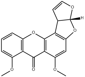 O-甲基杂色曲霉素, 17878-69-2, 结构式