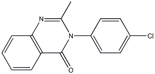 3-(p-chlorophenyl)-2-methyl-4(3h)-quinazolinon Structure