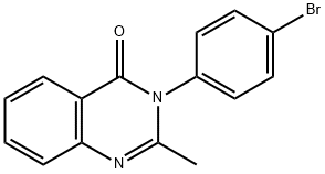 3-(4-BROMOPHENYL)-2-METHYLQUINAZOLIN-4(3H)-ONE Struktur