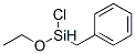 Phenylmethyl chloroethoxysilane 化学構造式