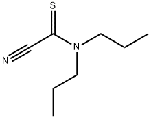 Carbonocyanidothioic  amide,  dipropyl-  (9CI) Struktur