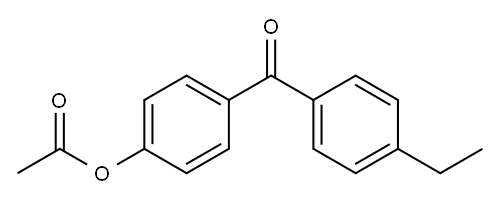 4-ACETOXY-4'-ETHYLBENZOPHENONE Struktur