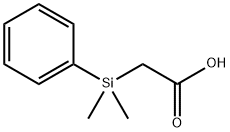 (ジメチルフェニルシリル)酢酸 化学構造式