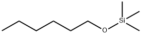 (ヘキシルオキシ)トリメチルシラン 化学構造式
