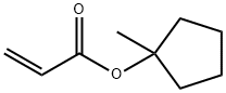 1-METHYLCYCLOPENTYL ACRYLATE Struktur